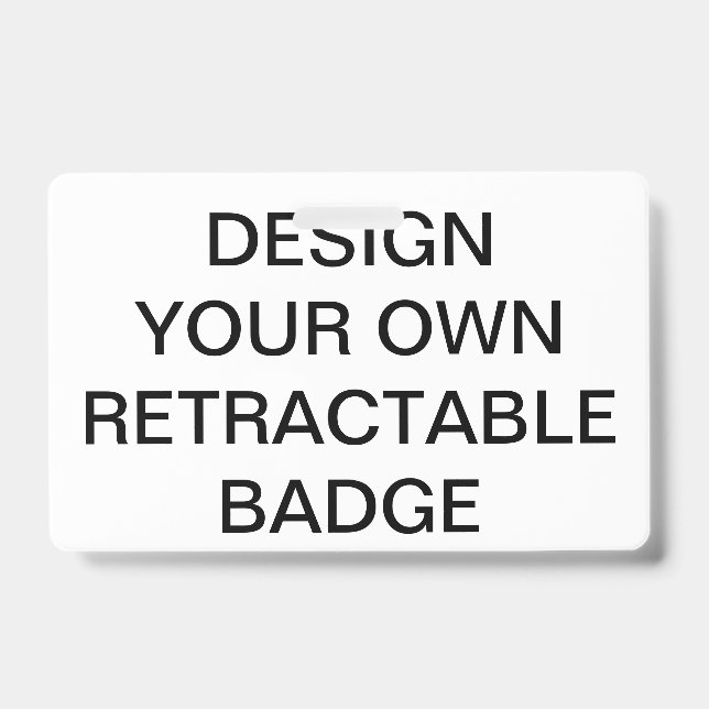 Custom Personalised RETRACTABLE BADGE & CLIP ID Badge (Front)