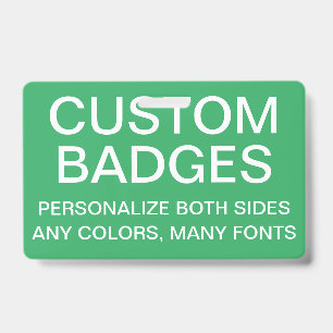 Custom Personalised RETRACTABLE BADGE Template ID Badge