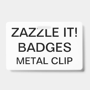 Custom Personalised RETRACTABLE CLIP BADGE ID Badge