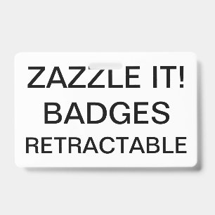 Custom Personalised RETRACTABLE CLIP BADGE ID Badge