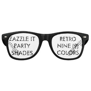 Custom Personalised Retro Party Shades Blank