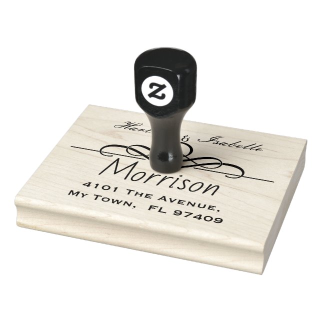Custom Personalised Return Address Rubber Stamp (Stamp)