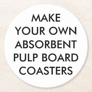 Custom Personalised Round Absorbent Coasters
