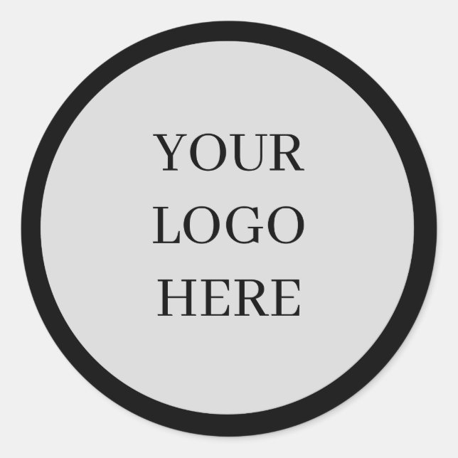 Custom Personalised Round Business Logo Stickers (Front)