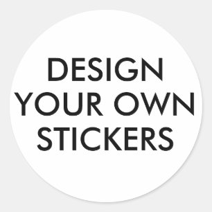 Custom Personalised Round Circular Circle Stickers