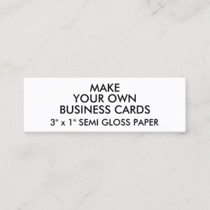 Custom Personalised SEMI GLOSS Slim Business Cards