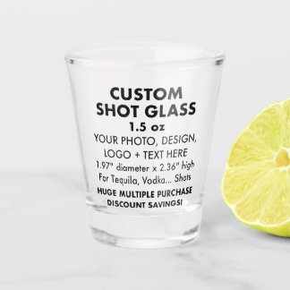 Custom Personalised Shot Glass 1.5oz