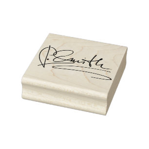 Custom Personalised Signature Medium Rubber Stamp