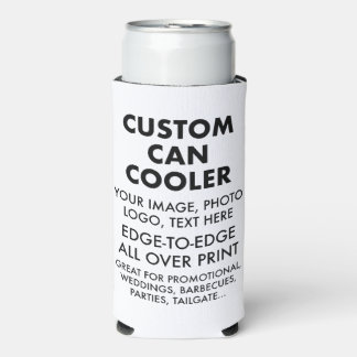 Custom Personalised Slim Can Cooler Sleeve Blank