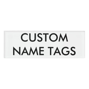 Custom Personalised Small Name Tag Blank Template