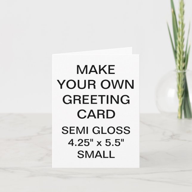 Custom Personalised Small Photo Greeting Card (Front)