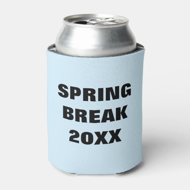 Custom Personalised Spring Break [Year]  Can Cooler (Can Front)