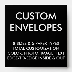 Custom Personalised Square Envelope Blank Template