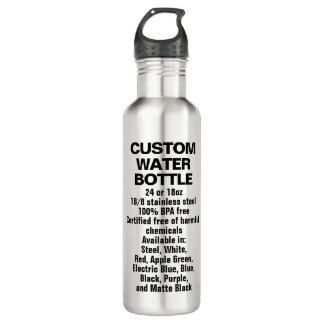 Custom Personalised Stainless Steel Water Bottle