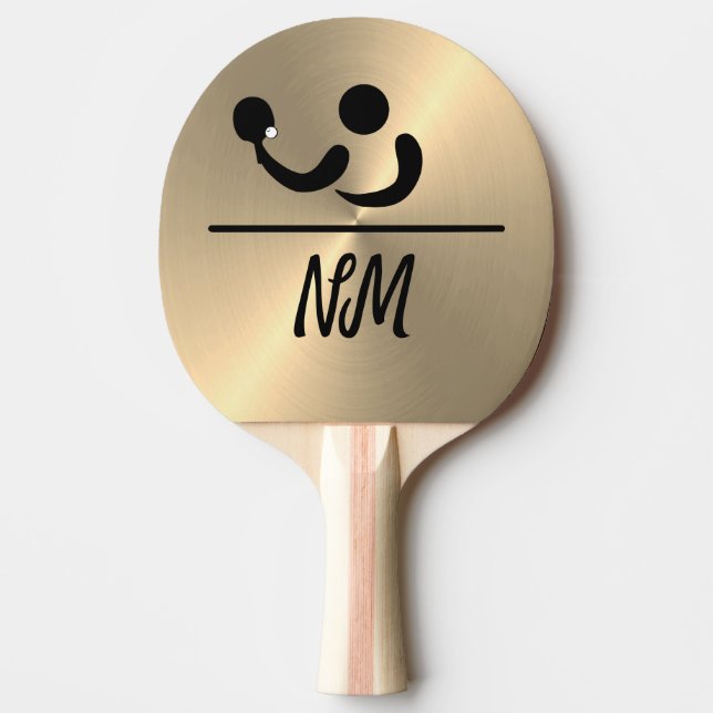 Custom Personalised Table Tennis Bat Ping Pong Paddle (Front)