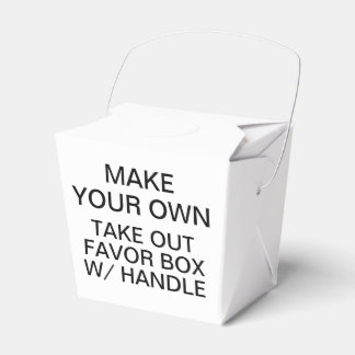 Custom Personalised Take Out Favour Box w/ Handle