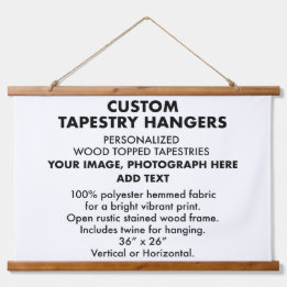 Custom Personalised TAPESTRY HANGERS 36"x26"