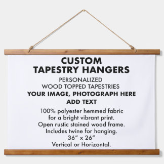 Custom Personalised TAPESTRY HANGERS 36"x26"