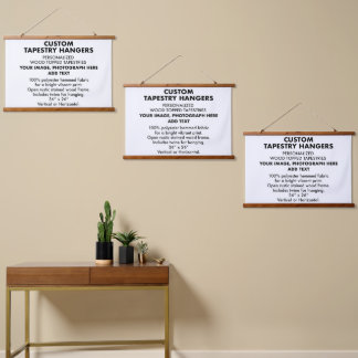 Custom Personalised TAPESTRY HANGERS 36"x26" (x3)