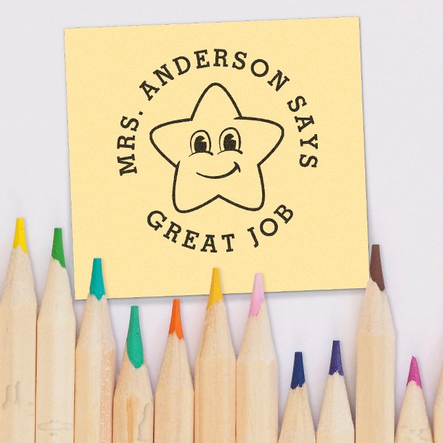 Custom Personalised Teacher Gift   Self-inking Stamp (Creator Uploaded)