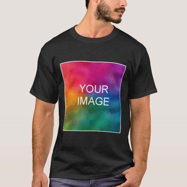Custom Personalised Template Add Your Image Logo T-Shirt (Front)