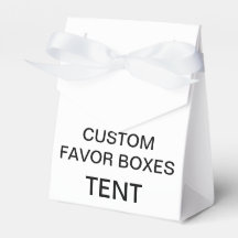 Custom Personalised Tent Favour Boxes Blank (White