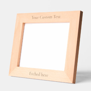 Custom Personalised Text Picture Photo Etched Frames