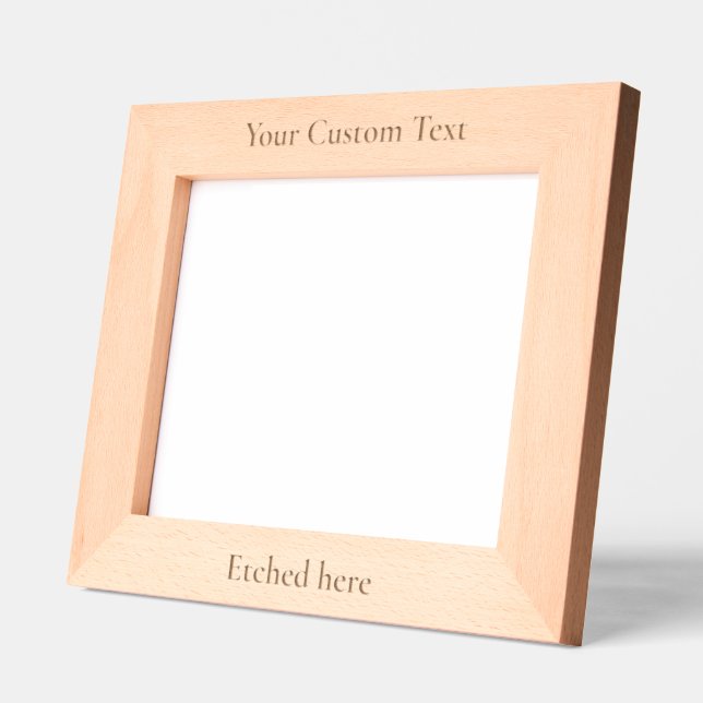 Custom Personalised Text Picture Photo Etched Frames (Left)