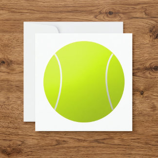 Custom Personalised Text Tennis Ball Square Party Invitation