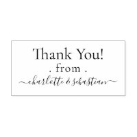 Custom Personalised Thank You Elegant Scroll Text
