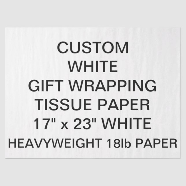 Custom Personalised Thick Tissue Wrapping Paper (Front)