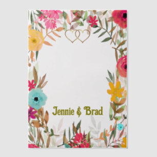 Custom Personalised Translucent Paper Overlay Vellum Invitations