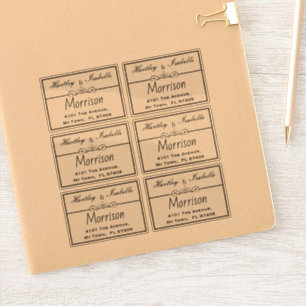 Custom Personalised Transparent Address Labels