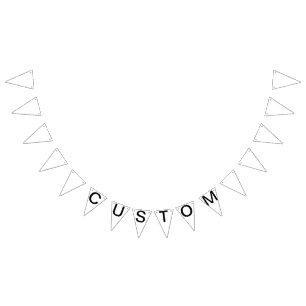 Custom Personalised Triangle Flag Bunting Blank