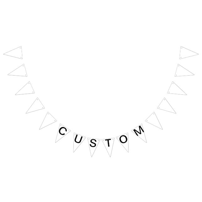 Custom Personalised Triangle Flag Bunting Blank (All)