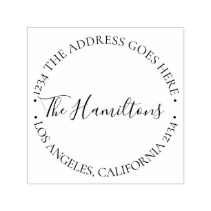 Custom Personalised Typography Self-inking Stamp