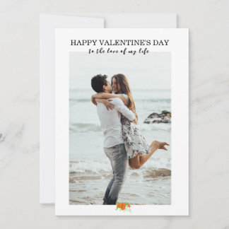 Custom Personalised Valentine's Day Photo Card