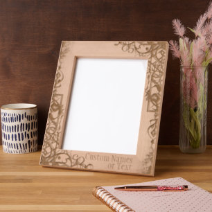 Custom Personalised Vintage Elegance Etched Frames