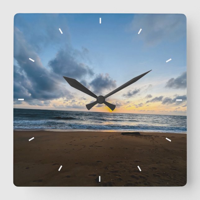 Custom Personalised Wall Clock Add Your Own Photo (Front)