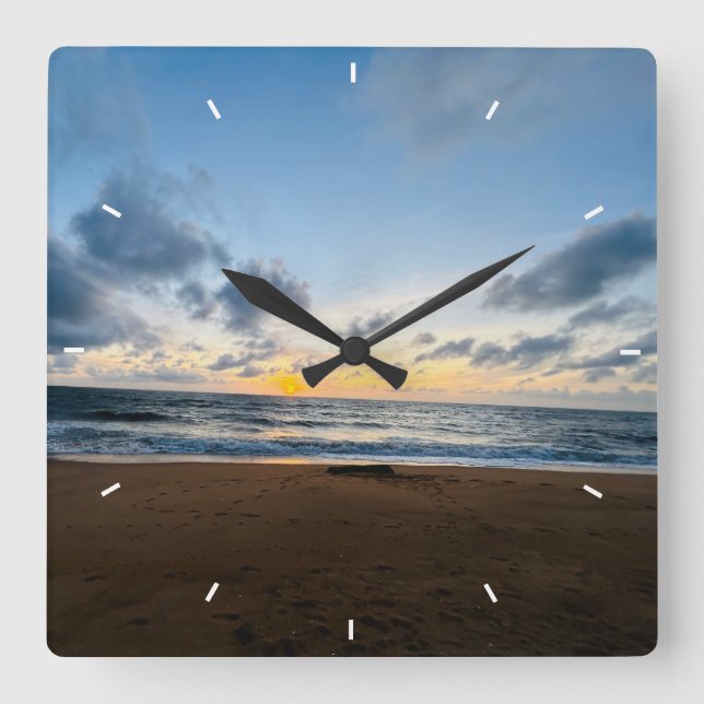 Custom Personalised Wall Clock Add Your Own Photo (Front)