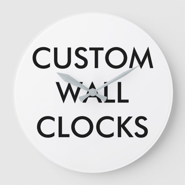 Custom Personalised Wall Clock Blank Template (Front)