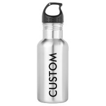 Custom Personalised Water Bottle Blank Template
