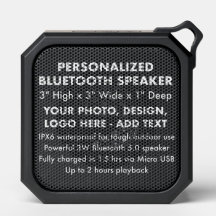 Custom Personalised Waterproof Bluetooth Speaker