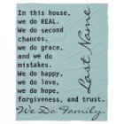 Custom Personalised We Do Family Quote