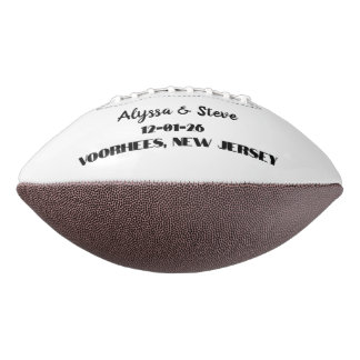 Custom Personalised Wedding Date for Save the Date Football