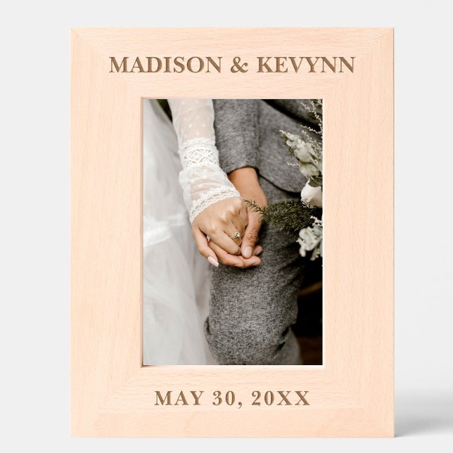 Custom Personalised Wedding Photo Etched Frames (Creator Uploaded)