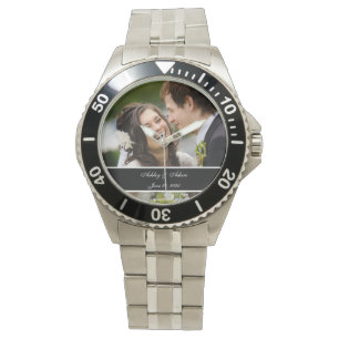Custom Personalised Wedding Photo Keepsake Watch