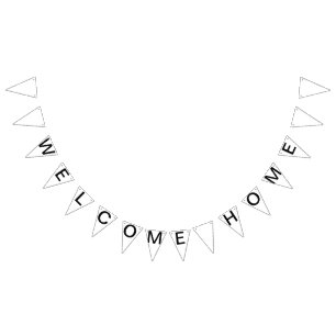 Custom Personalised Welcome Home Flag Bunting