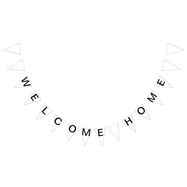 Custom Personalised Welcome Home Flag Bunting (All)