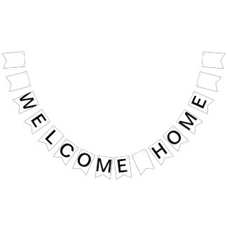 Custom Personalised Welcome Home Flag Bunting
